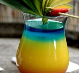 Cocktail Rainbow - Cocktails à étages avec ou sans alcool - Prestacocktails - Barman à domicile - Nantes - Evénementiel - Organisation de soirée